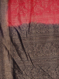 Thumbnail for Kalamandir Ethnic Motifs Pink Silk Blend Saree