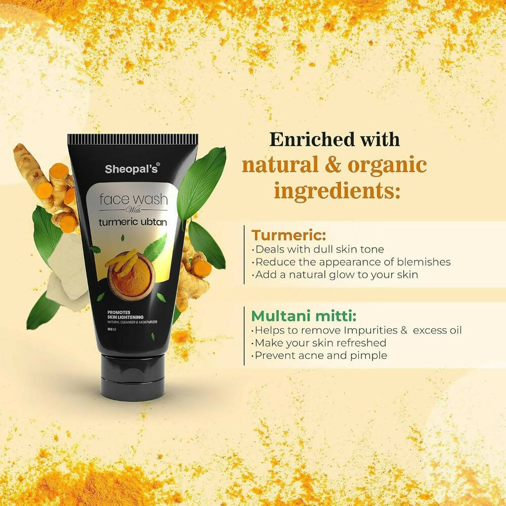 Sheopal's Turmeric Ubtan Face Wash - Distacart