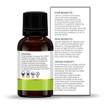 Vedic Naturals Lemon Essential Oil - Distacart