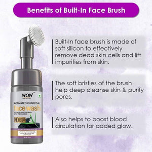 Wow Skin Science Charcoal Foaming Face Wash