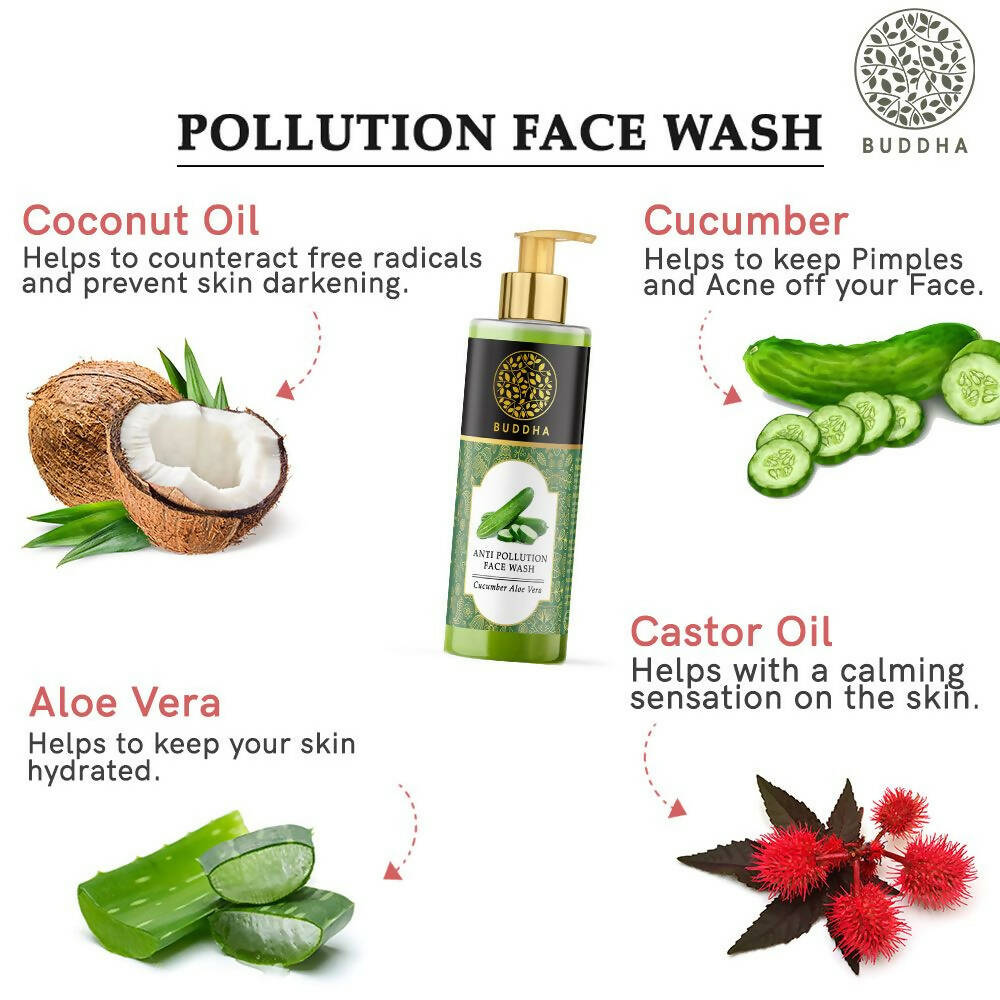 Buddha Natural Anti Pollution Face Wash - Distacart