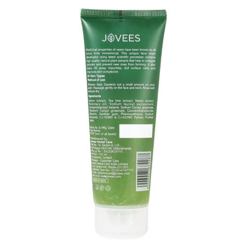 Jovees Neem Face Wash - Distacart