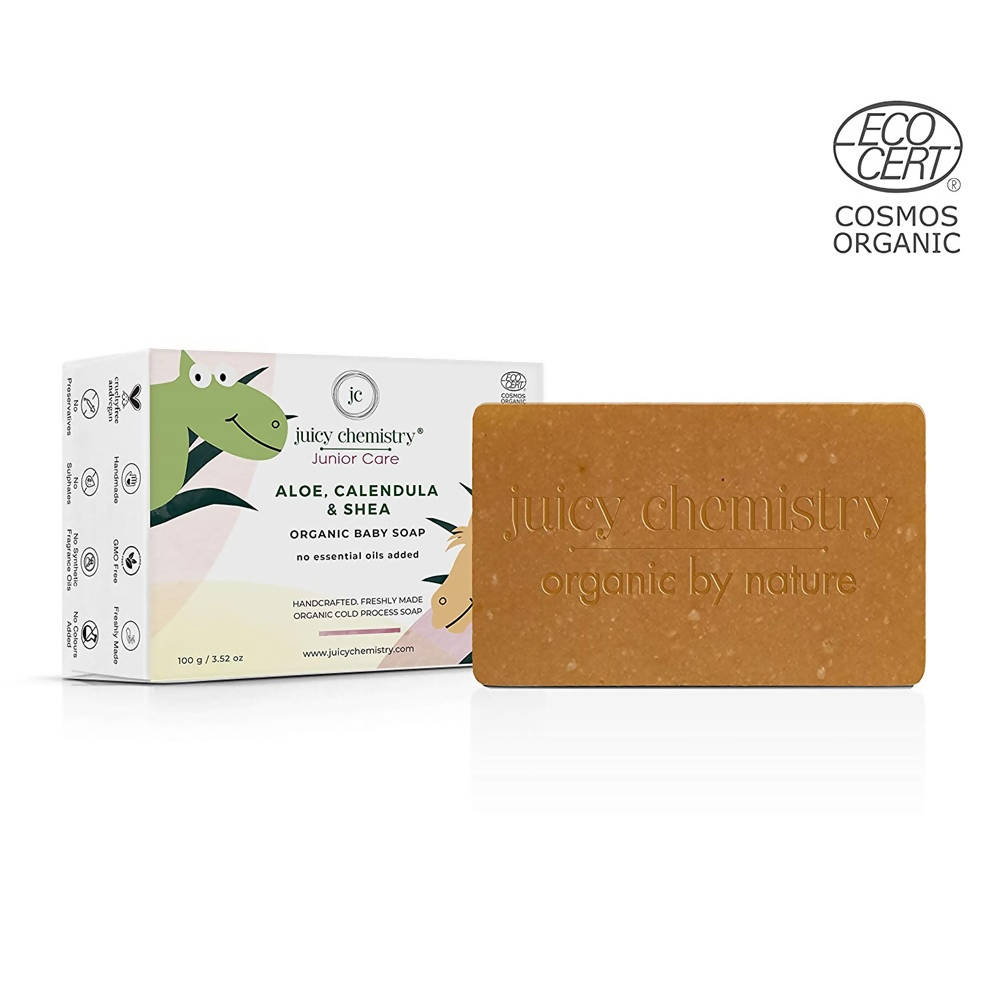 Juicy Chemistry Aloe Calendula & Shea Organic Baby Soap - Distacart