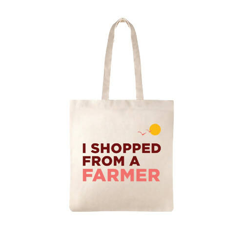 Two Brothers Organic Farms Farmer Style Cotton Bag (Tote Bag) - Distacart