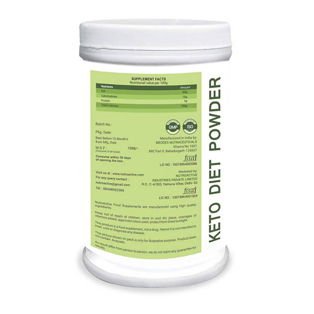NutroActive LipoQuick Keto Diet Meal Replacement Powder