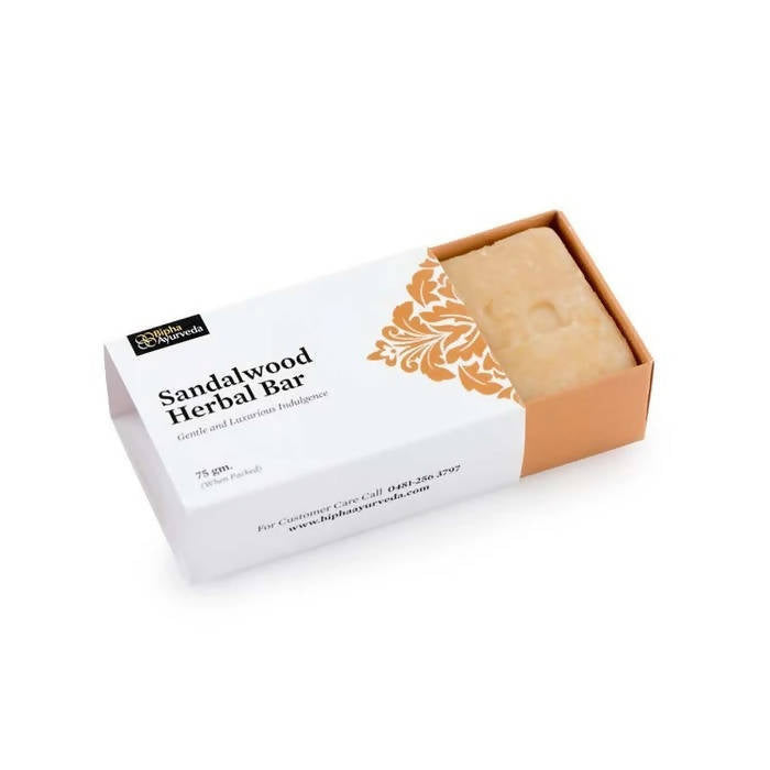 Bipha Ayurveda Sandalwood Herbal Bar - Distacart