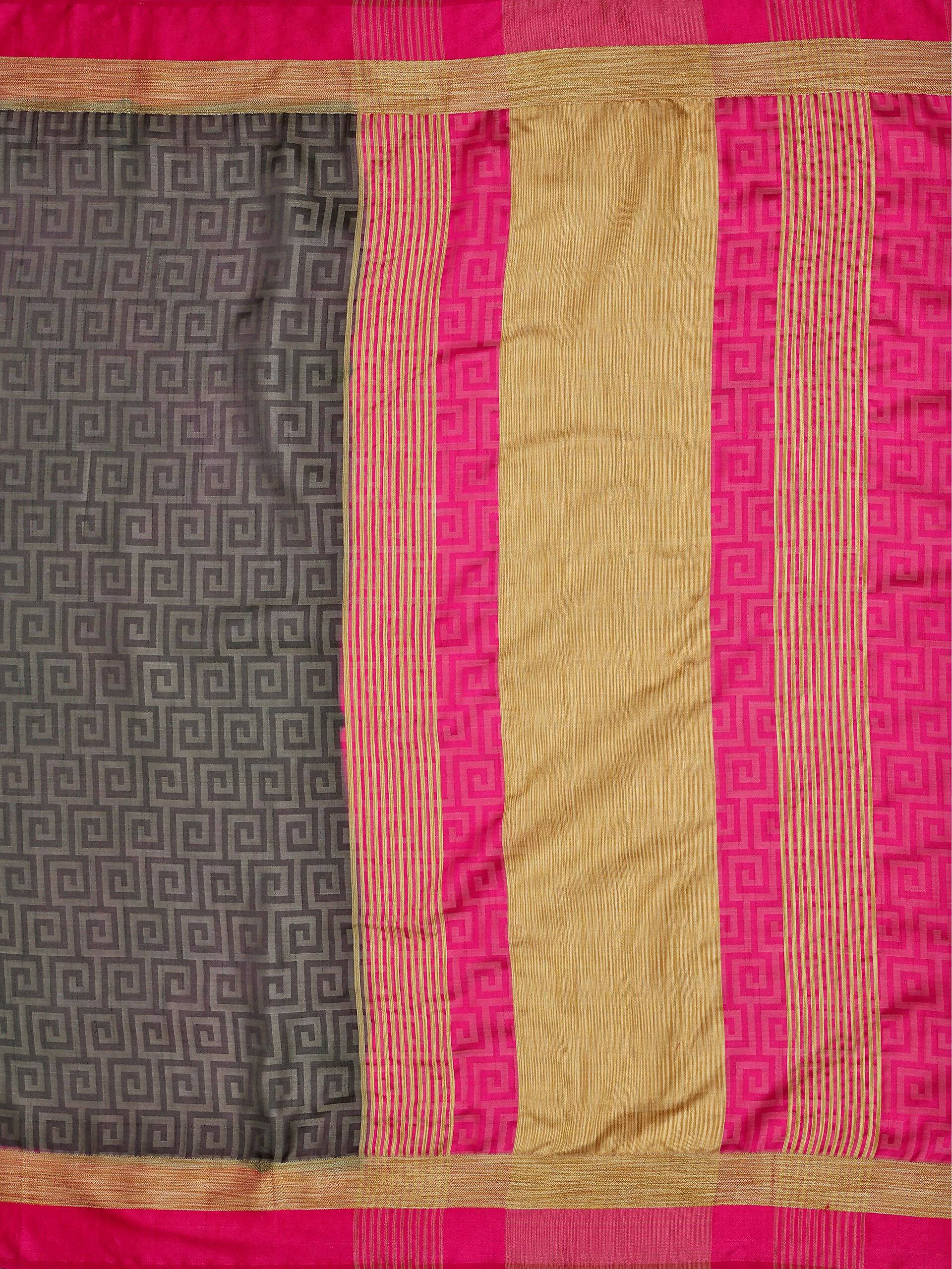 Mimosa Women's Banarasi Silk Black Saree - Distacart