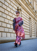 Thumbnail for Magenta Satin Organza Floral Woven Design Saree With Unstitched Blouse Piece - Klay's - Distacart