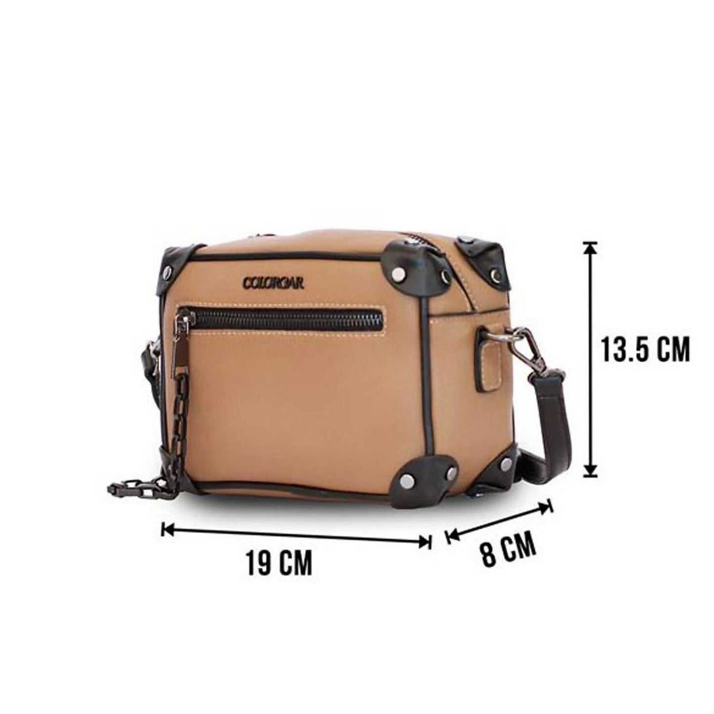 Colorbar Pouch The Classic Crossbody - Tan - Distacart