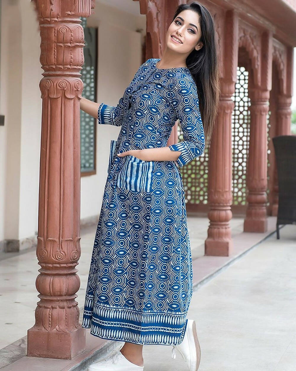 Partywear Designer Steel Blue Pure Maslin Gown - Anbazaar - Distacart