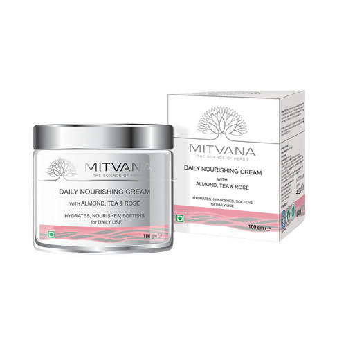 Mitvana Daily Nourishing Cream (with Almond, Tea & Rose) - Distacart