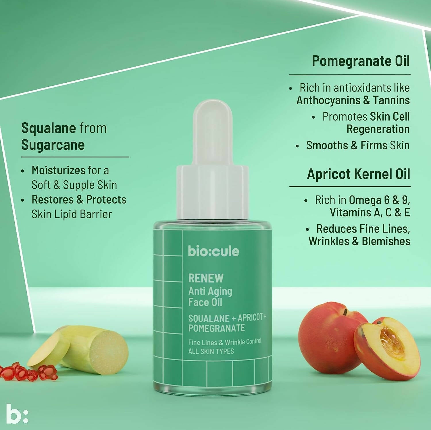 Biocule Renew Anti Aging Face Oil - Distacart