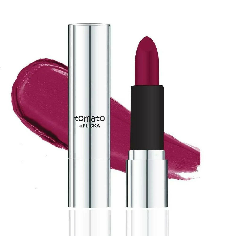 Flicka Tomato Purple Matte Finish Lipstick Shade 10 - Distacart