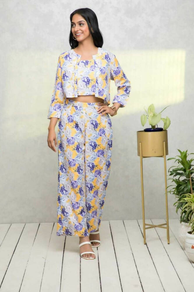 Myshka Women Multi Printed Pastels Co-Ords - Distacart