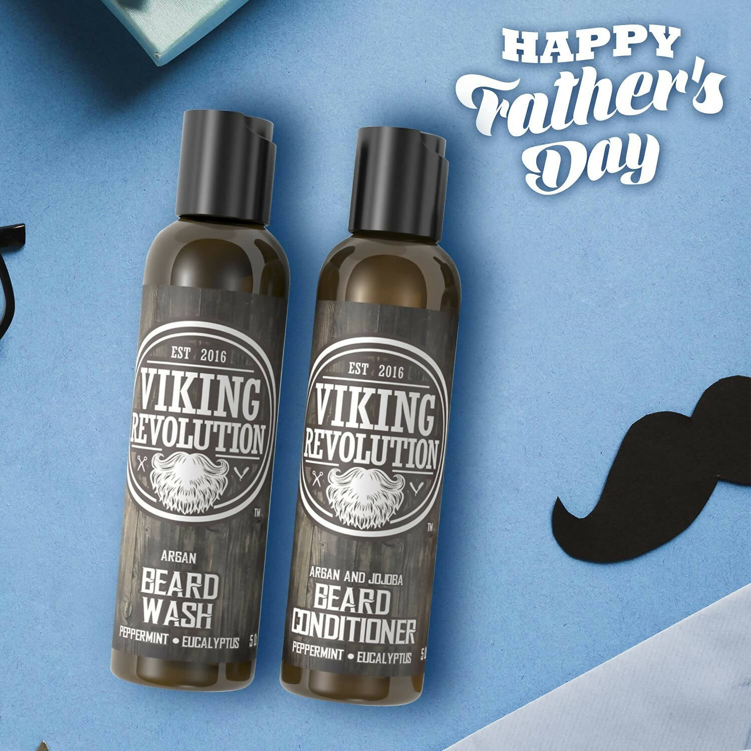 Buy Viking Revolution Beard Wash and Beard Conditioner Combo Online at Best  Price