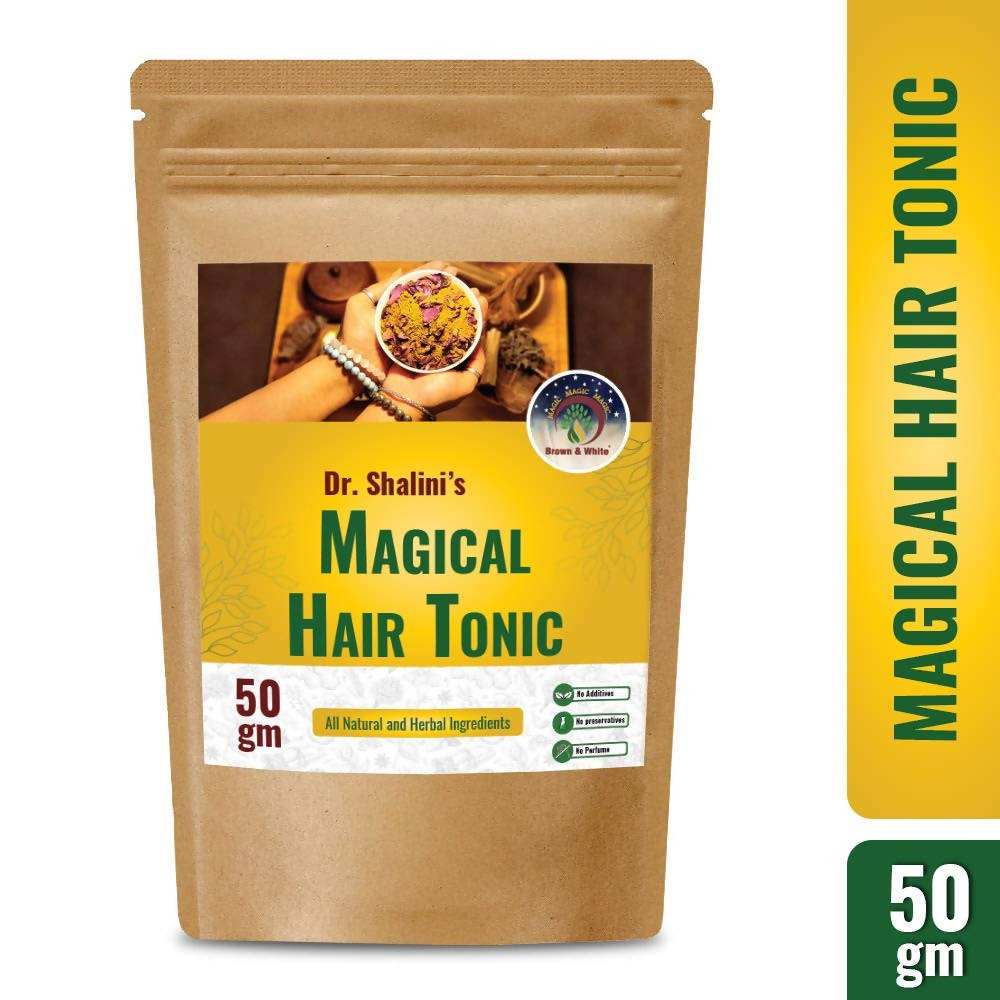 Brown & White Magical Hair Tonic - Distacart