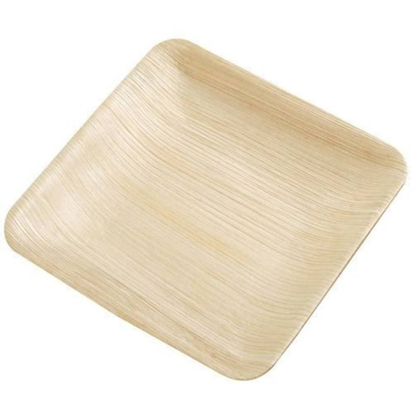 Eco Friendly Areca Leaf 8" Square Plate