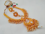 Thumbnail for White Kemp Necklace With Earrings