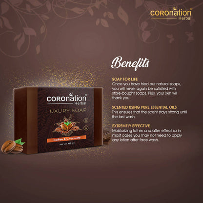 Coronation Herbal Coffee & Chocolate Luxury Soap - Distacart