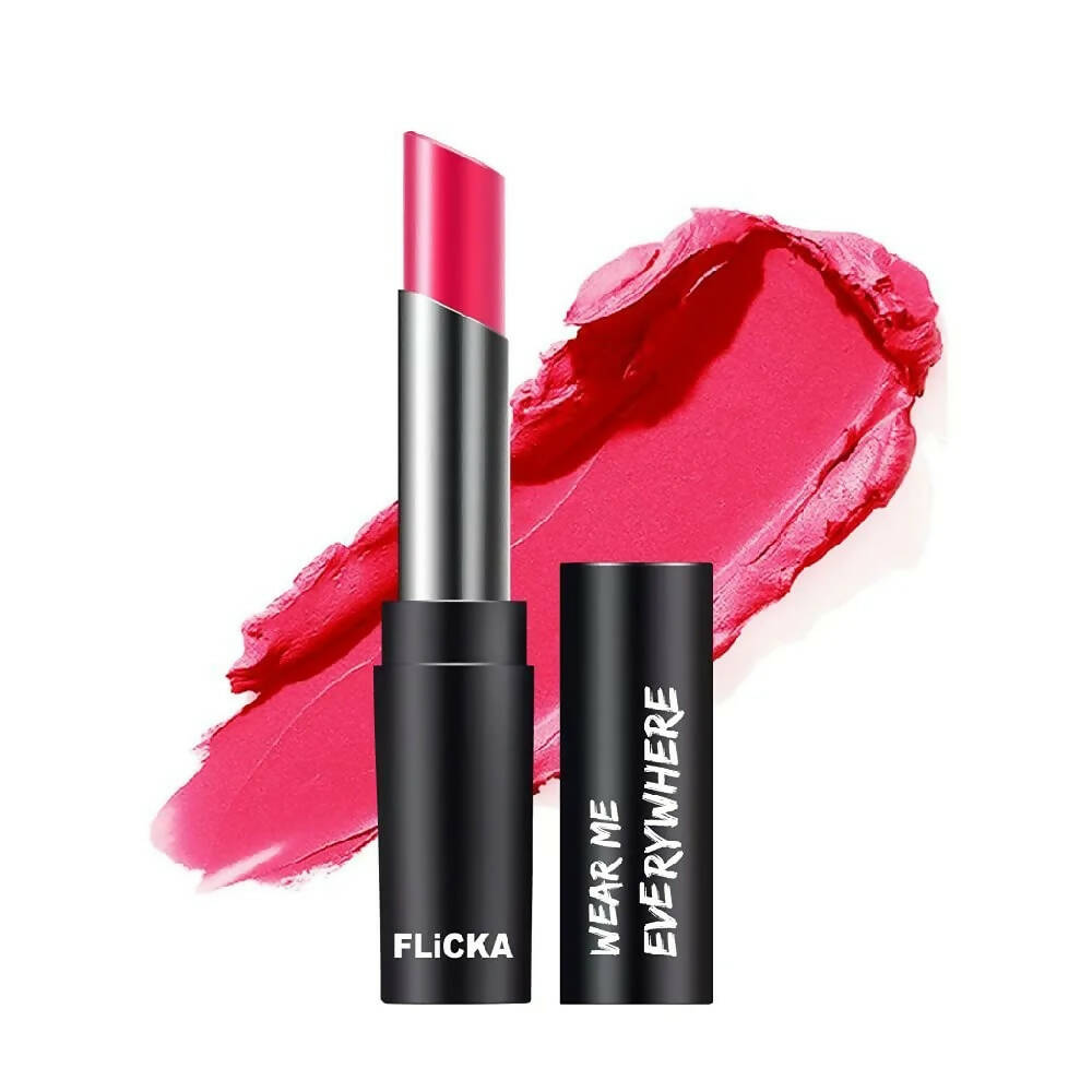 FLiCKA Wear Me Everywhere Creamy Matte Lipstick Princess Peach - Distacart