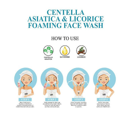 Love Earth Centella Asiatica & Licorice Foaming Face Wash - Distacart