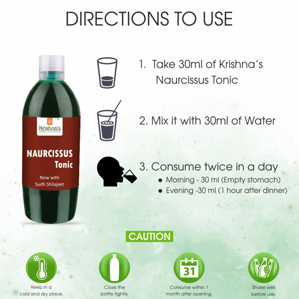 Krishna's Herbal & Ayurveda Naurcissus Tonic