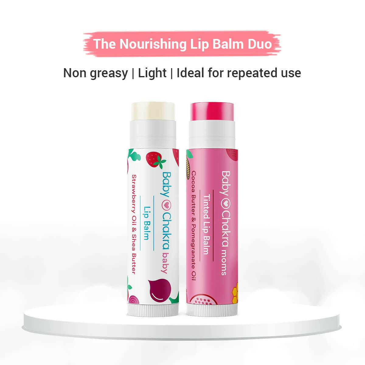 BabyChakra Moms Tinted Lip Balm and Baby lip Balm - Distacart
