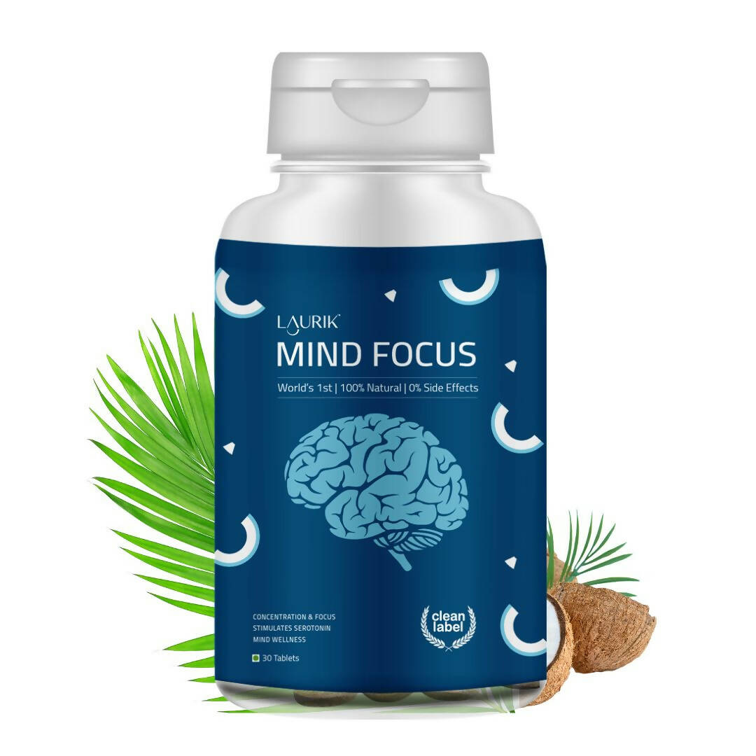 Laurik Good Mind Focus Tablets | Non-Habit Forming Brain Support Supplements For Mind Wellness And Alertness - Distacart