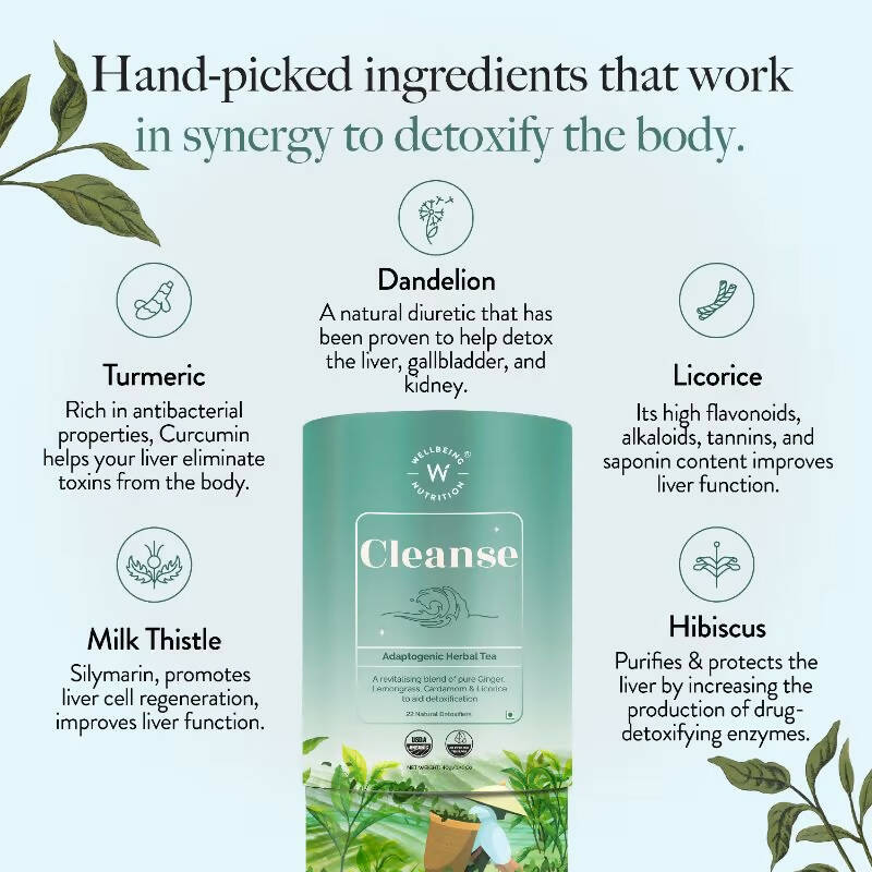 Wellbeing Nutrition Cleanse Herbal Tea - Distacart
