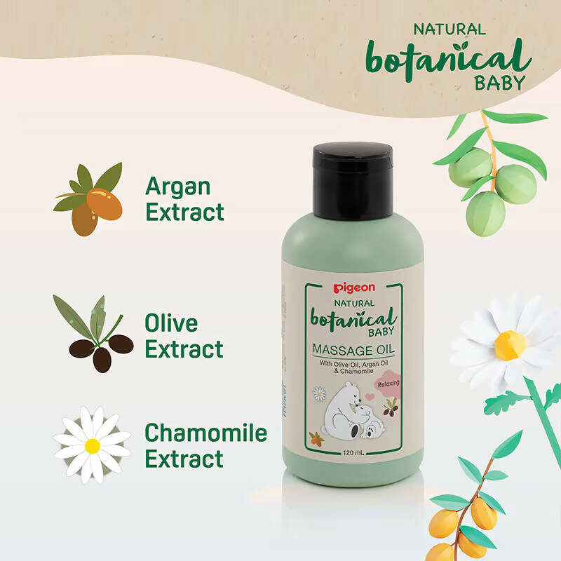 Pigeon Natural Botanical Baby Massage Oil - Distacart
