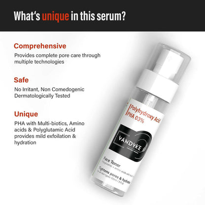 Vandyke 3% PHA Face Toner - Distacart