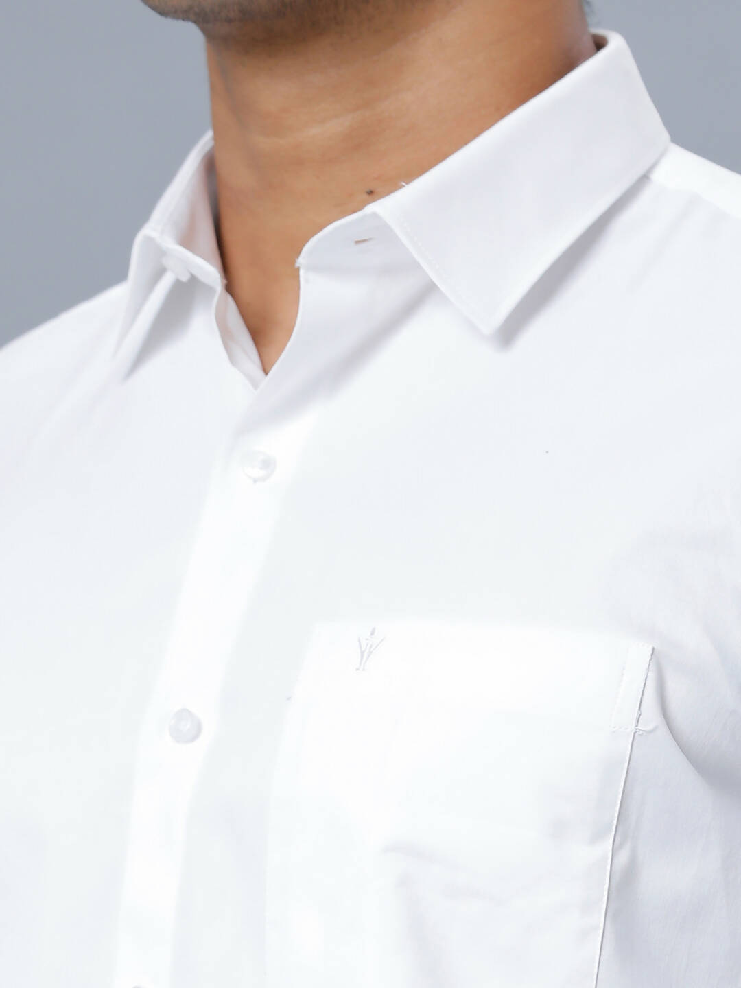 Ramraj Cotton Mens Half Sleeve Formal Poly Cotton White Shirt - Distacart