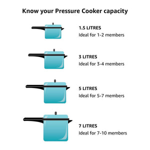 Hawkins Contura Pressure Cooker 5 Litre - Silver (HC50) - Distacart
