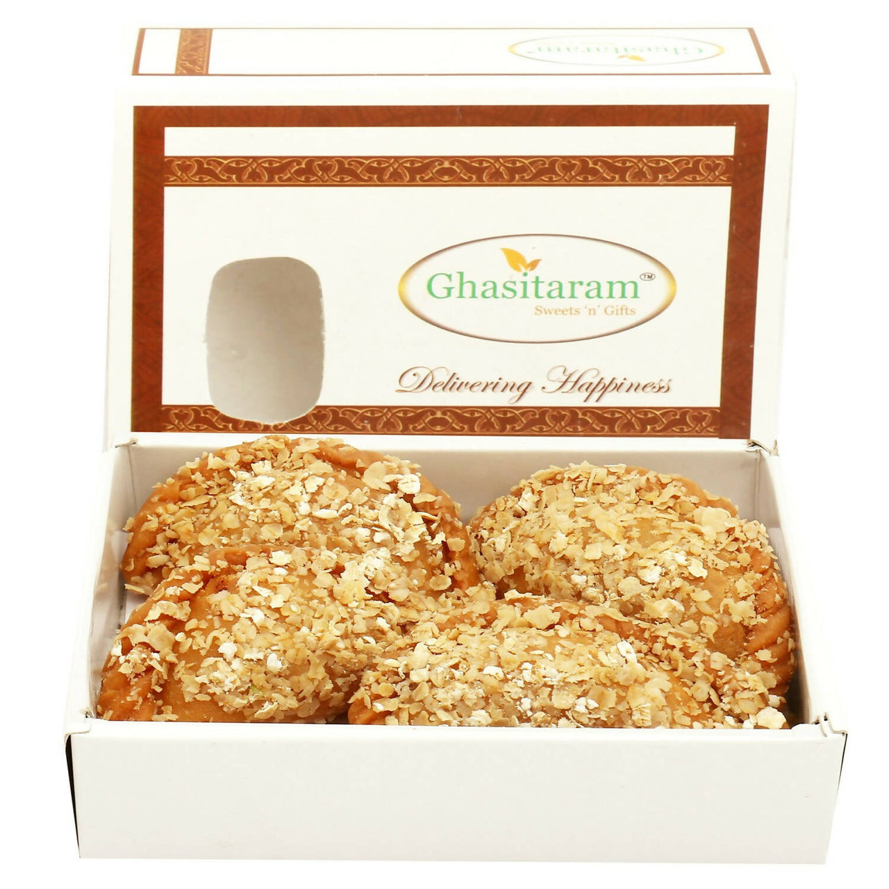Ghasitaram Holi Sweets - Roasted Oats Gujiya - Distacart
