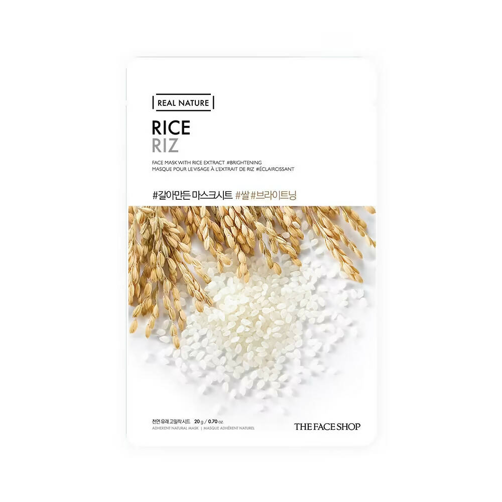 The Face Shop Real Nature Rice Face Mask - Distacart