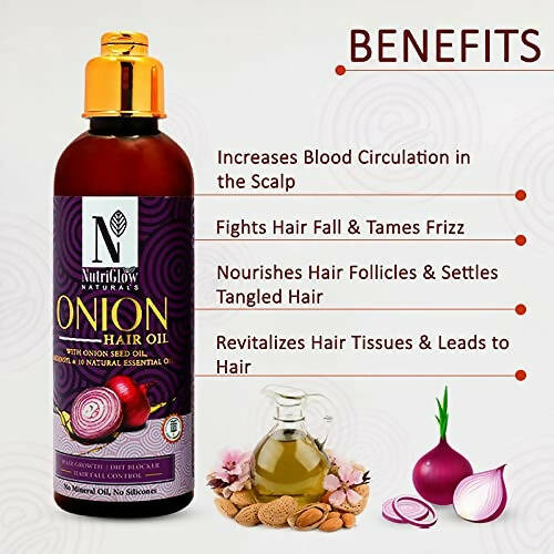 NutriGlow NATURAL'S Onion Hair Oil - Distacart