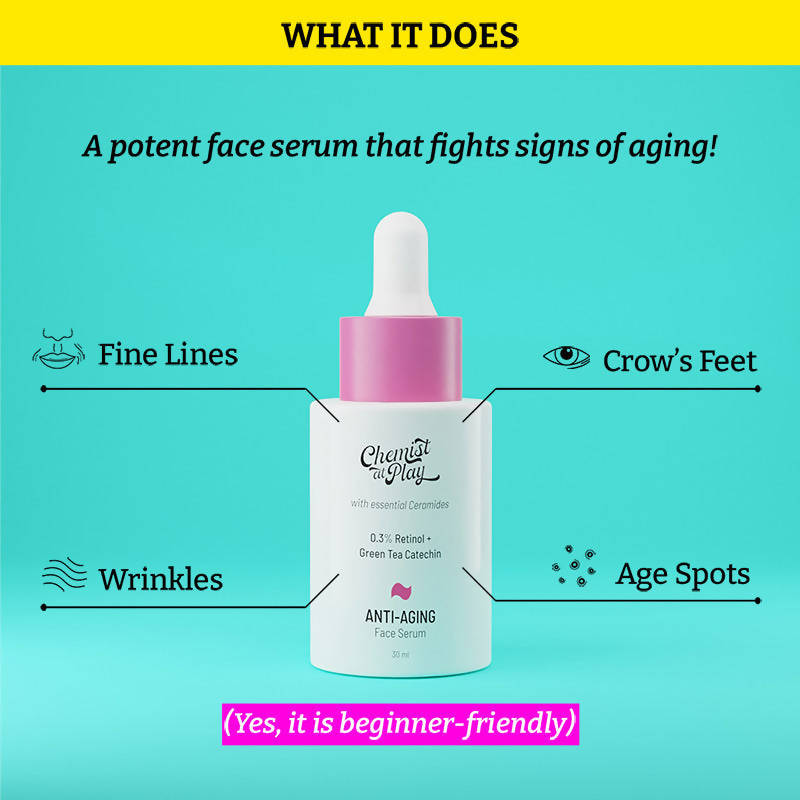 Chemist At Play Anti-Aging Face Serum - Distacart