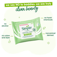 Thumbnail for Simple Kind To Skin Cleansing Facial Wipes - Distacart