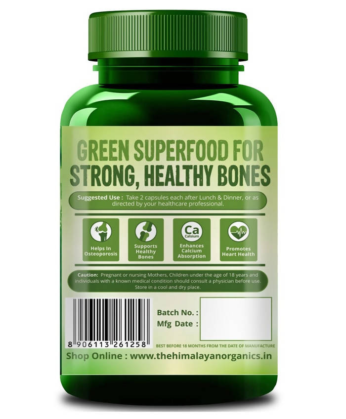 Himalayan Organics Plant Based Calcium Bone Health Formula: 120 Capsules