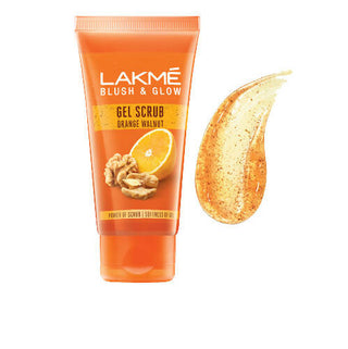 Lakmé Blush & Glow Gentle Deep Clean Gel Scrub with Orange & Walnut - Distacart