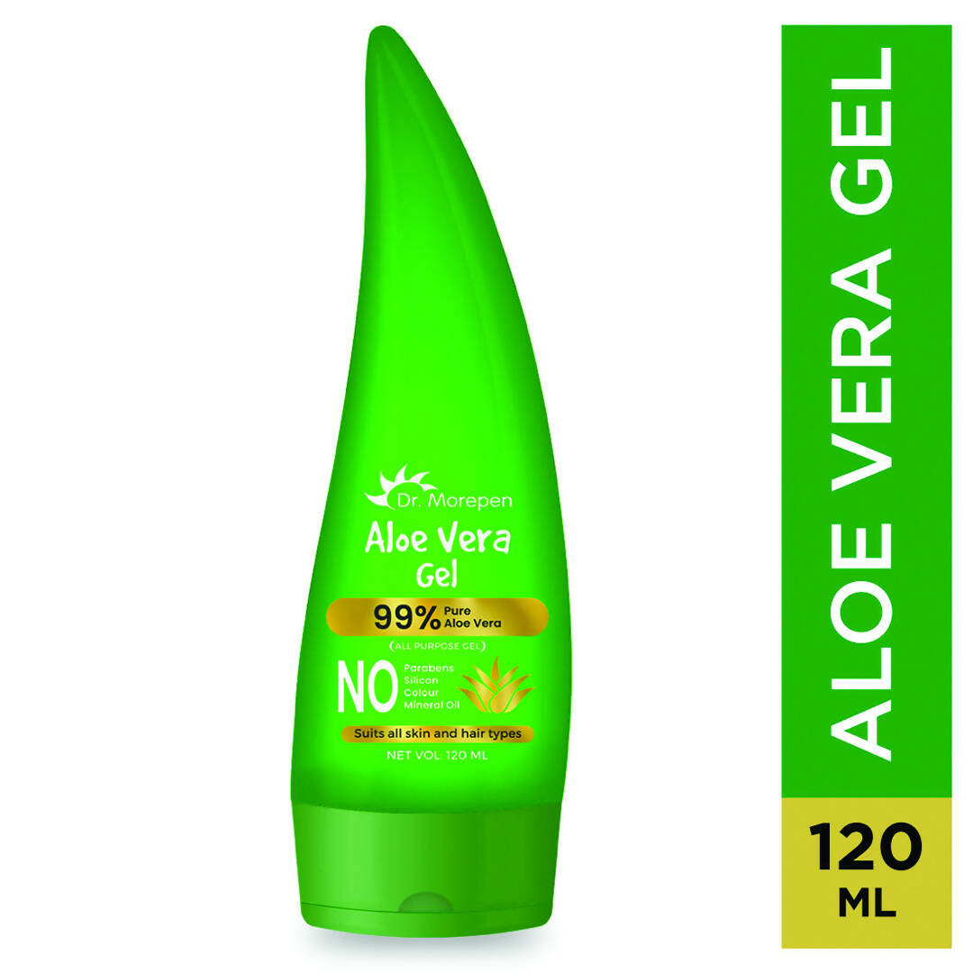 Dr. Morepen 99% Pure Aloe Vera Gel for Glowing Skin & Healthy Hair - Distacart