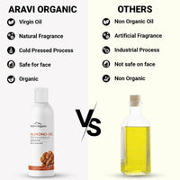 Thumbnail for Aravi Organic 100% Pure Cold Pressed Badam Rogan Sweet Almond Oil - Distacart