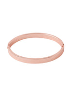 Thumbnail for NVR Men's Rose Gold Metal Interlock Kada Bracelet - Distacart