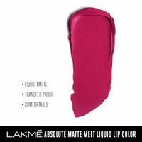 Thumbnail for Lakme Absolute Matte Melt Liquid Lip Color - Pink Poison