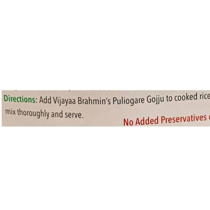 Vijayaa Brahmin's Iyengar Puliogere Gojju 