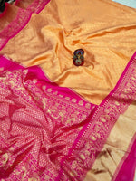 Thumbnail for DEIANA'S Beautiful Golden Jari with New Design Soft Lichi Silk Saree - Yellow - Distacart