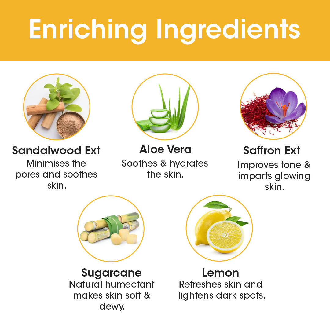 TAC - The Ayurveda Co. Ubtan Serum Sheet Mask | with Sandalwood, Saffron & Turmeric - Distacart