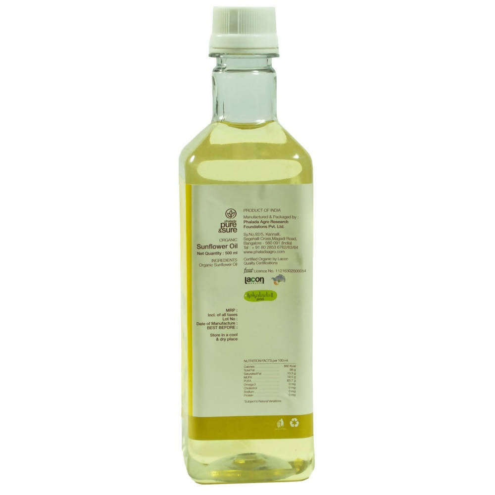 Pure & Sure Organic Cold Pressed Sun Flower Oil - Distacart