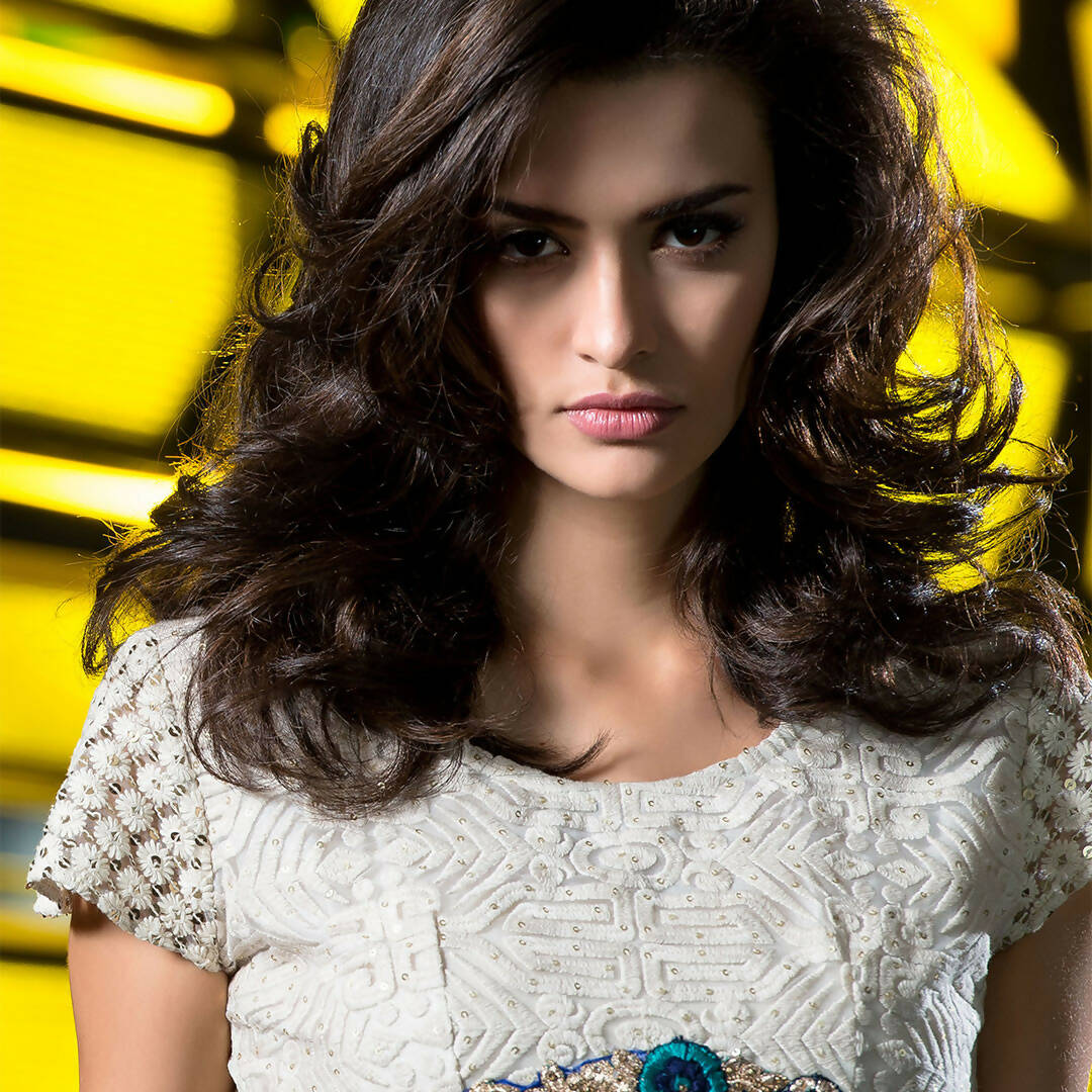 Blue Georgette Floral Embroidered A-line Kurti - Missy - Distacart