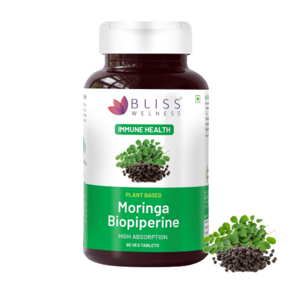 Bliss Welness Moringa Biopiperine Tablets - Distacart